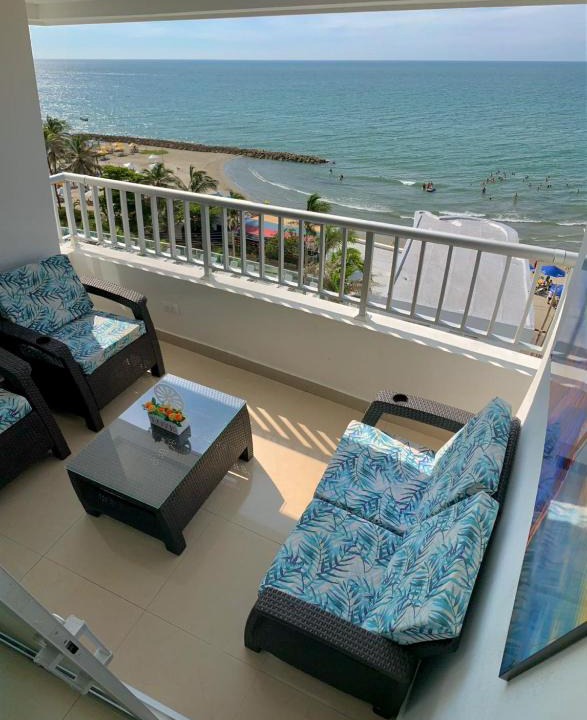 Bocagrande Apartment | Apartamento Con Balcon P6 Frente Al Mar Con Aire Acondicionado y Wifi