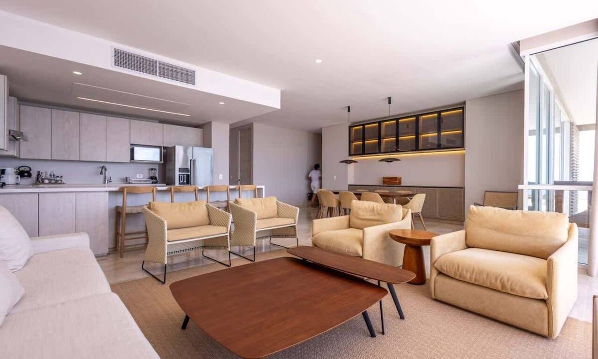 Porto Nao Apartment | Isla Barú penthouse near beach, pool and gym