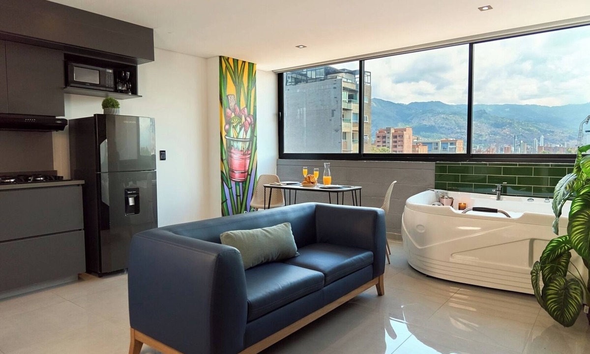Estadio Apartment | Jacuzzi Retreat Cozy Aparta-suite Rosa Negra