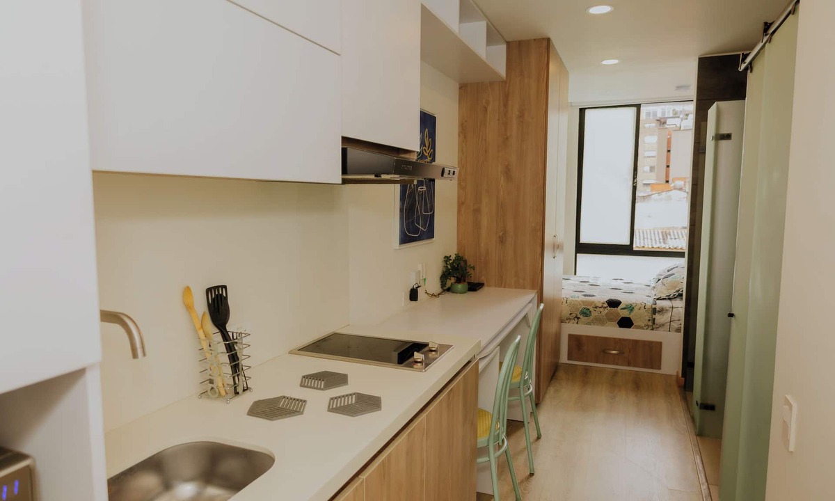 Bogota Apartment | Modern studio in Chapinero with coworking, gym and terrace, close to Zona G