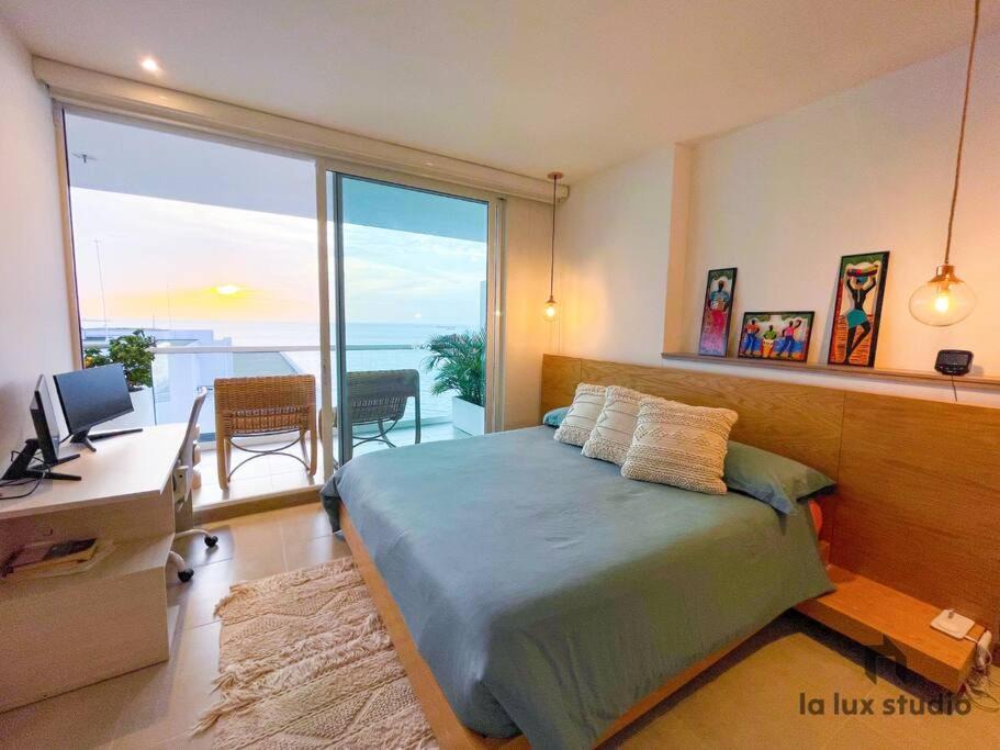 Papare Apartment | Moderno 3 hab con la mejor Vista en playa dormida Santa Marta