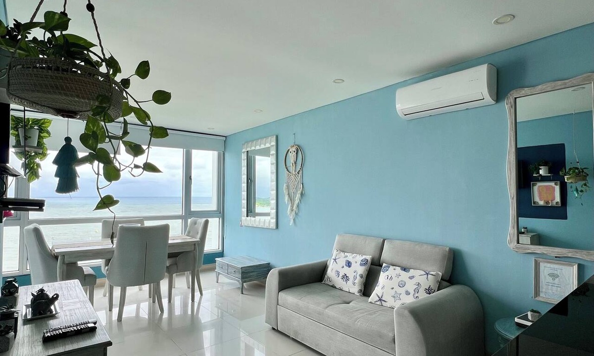 El Laguito Apartment | Palmetto Sunset, 20th Floor | 1 Bedroom | Balcony with Ocean View | Laguito, Cartagena