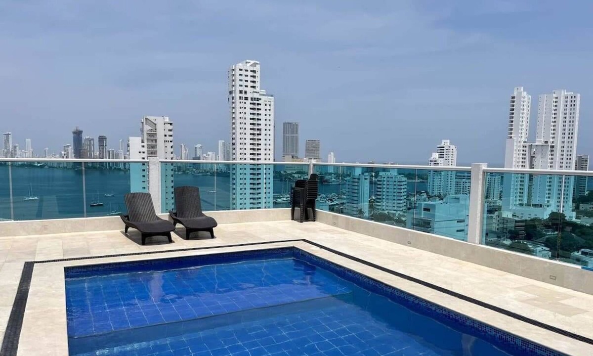 Manga Apartment | w* | Splendid 2BR with Ocean View in Cartagena