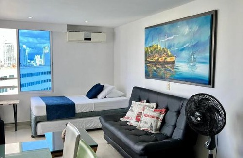 El Laguito Apartment | Acogedor apartamento con vista al mar en cartagena