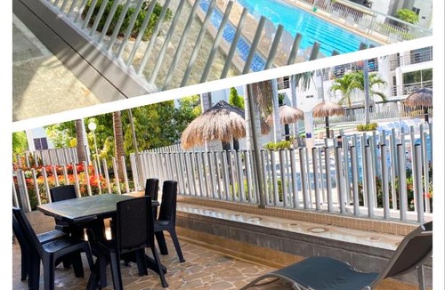 Zona Colonial Apartment | Apartasol en ciudadela santa fe vista a la piscina