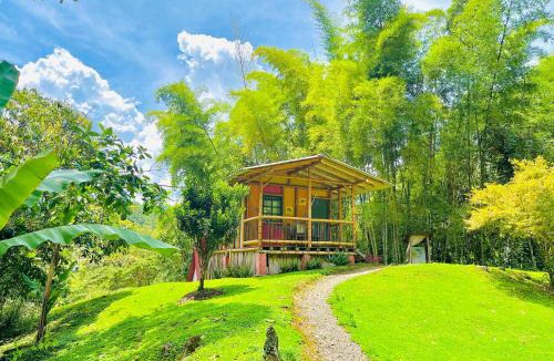Jardin House | Cabañas con cascada privada & vistas a la montaña Naturaleza total