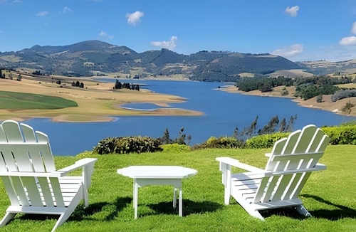 Choconta Cottage | Casa con mágica vista represa del Sisga
