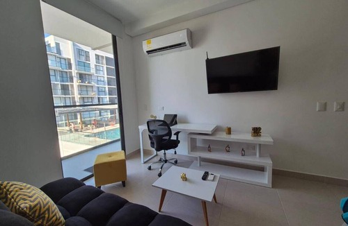 El Rodadero Apartment | Cozy 1-bedroom apartment with AC in peaceful Santa Marta
