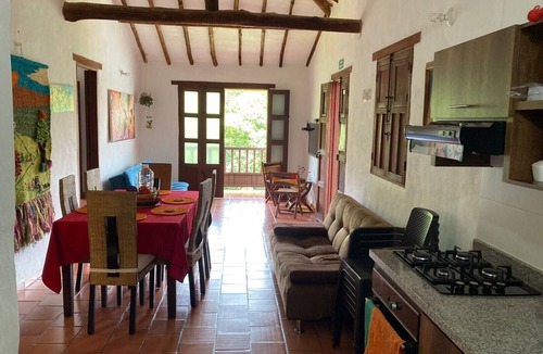 Barichara Apartment | EL RETIRO APARTMENT, UNIT 202, WITH VIEWS OF THE POOL AND GARDENS.