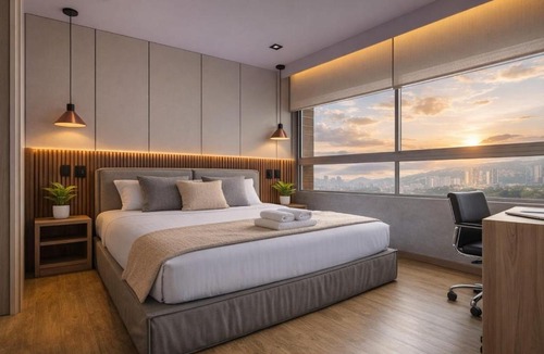El Tesoro Apartment | High-Rise Luxury with Private Jacuzzi & Skyline