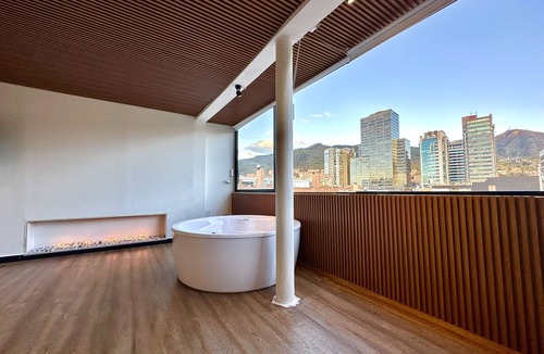 Usaquen Apartment | Loft With Private Jacuzzi, Fireplace, Cinema and Panoramic View
