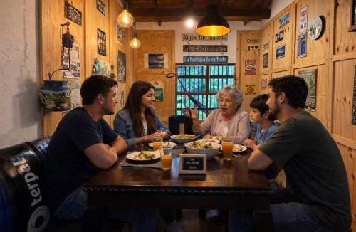 Jardin House | Maravilla de cabaña grupal 5-10 personas parking, wifi, campestre, cercana