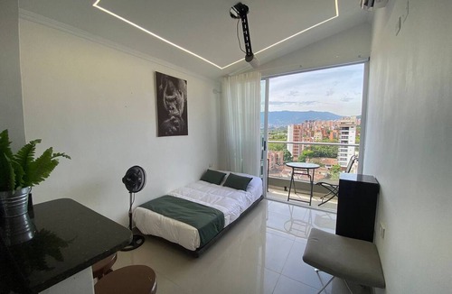 Belen Apartment | New Nomad Nest PH balcony, AC, kitch, metroplus