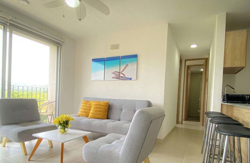 Santa Marta Apartment | Refugio Natural en Santa Marta | Vista a la Sierra Nevada 2 hab, 2 baños, parking