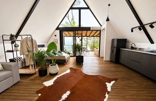 Cocorna Apartment | The Naked Jungle Luxury A-Frame w/Mountain View