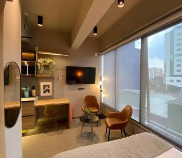Calle 100 Apartment | Unique loft con piscina cerca a parque 93