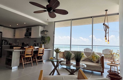 La Boquilla Apartment | Views of the Ciénaga from the balcony—Luxury apartment in Cartagena!