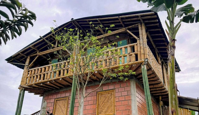 A cabin in the heart of the coffee-growing region, nestled between banana plantations and a crystal-clear river. in Cali