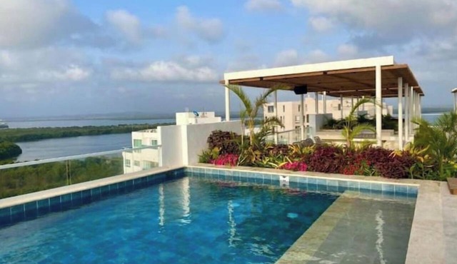 Apartamento con jacuzzi privado y hermosa vista in Cartagena de Indias
