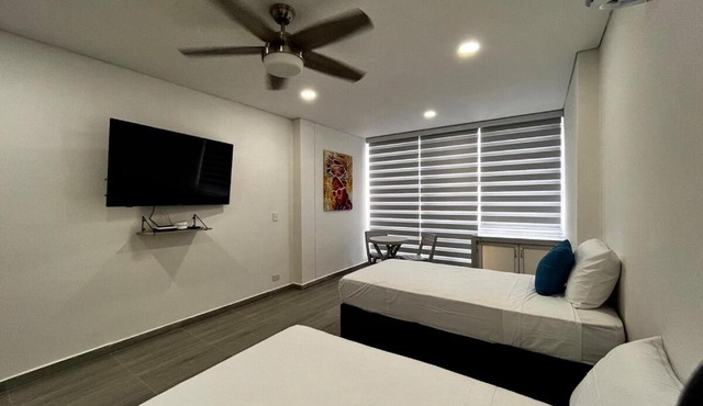 Apt luxury wifi AC pool at Cartagena