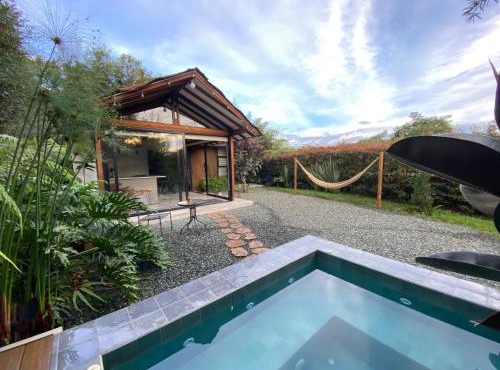 Cabaña Lembos Jacuzzi con vista al cielo