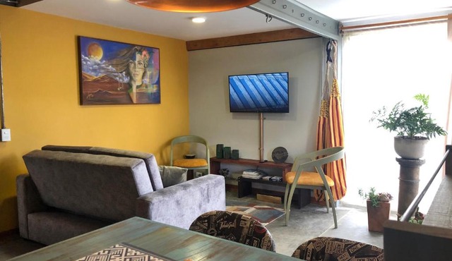 Container convertido en acogedor apartamento