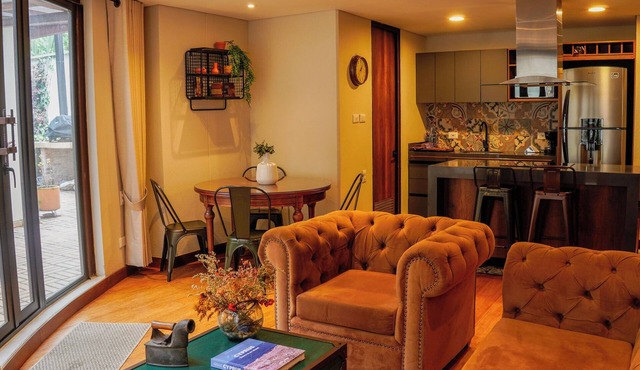 Cozy apartment with terrace in the historic center, Bogota.