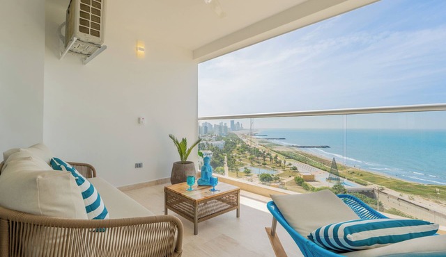 Oceanfront Loft -Priv Terrace -Pool -Near Airport -Beach Access -Hotel Amenities