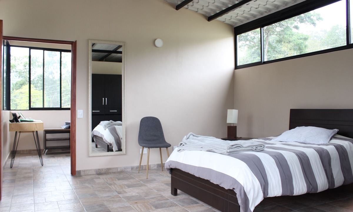 El Rosal Cabin | Bio-Hotel Bhakti,nCoffee rural cabin with view of the mountains and the forest