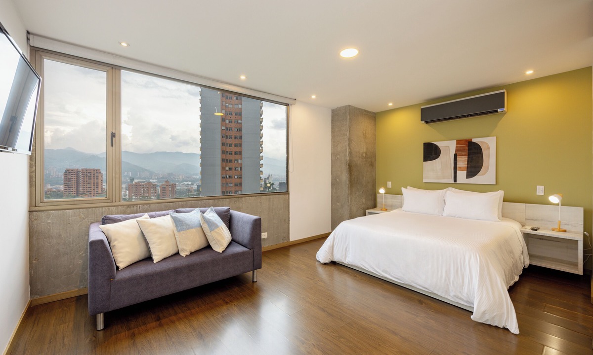 La Florida Apartment | Urban Oasis 2BR with A/C, Pool & City view in vibrant El Poblado