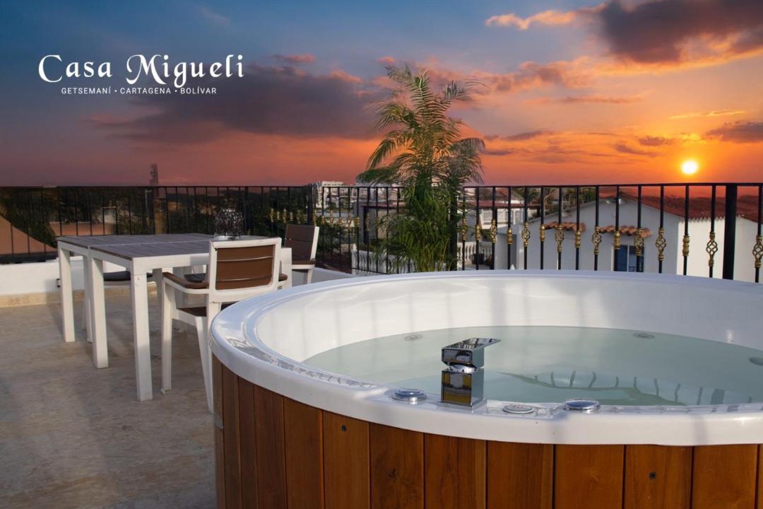 Cartagena Walled City Villa | Luxury Oasis in Getsemaní House with Jacuzzi