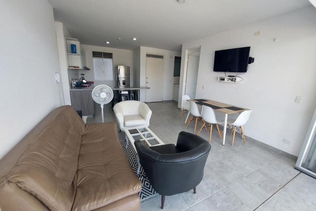 Girardot Apartment | Apartamento Aqualina Orange Primer Piso Vista al BBQ
