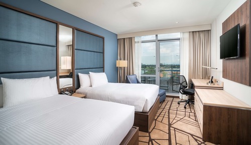 Room, 2 Double Beds, Balcony