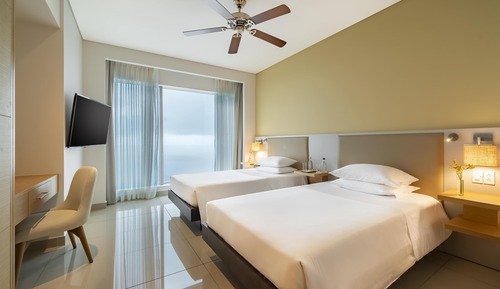 Club Room, 2 Double Beds, Ocean View