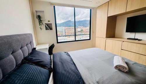 Studio Apartment with One Double Bed