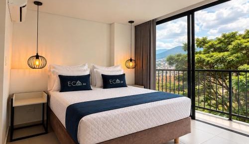 One-Bedroom Apartment with Balcony and City View