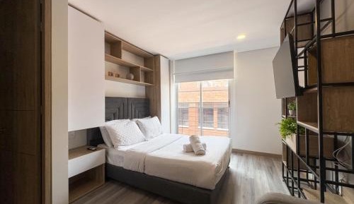 Studio Apartment with One Double Bed