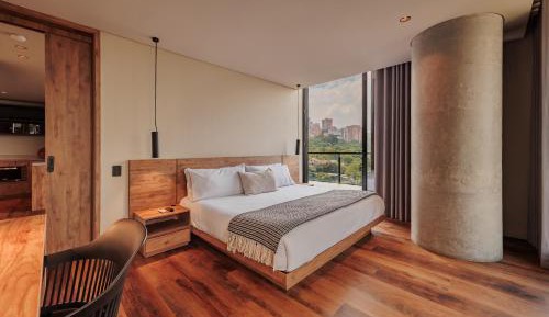 Deluxe One-Bedroom Apartment with Balcony City View