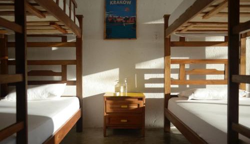 Bed in 4-Bed Dormitory Room with Air-conditioning