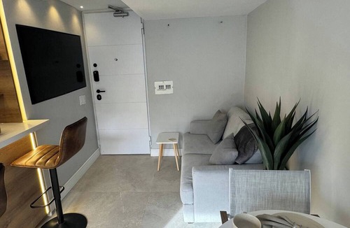 Medellin Apartment | Stylish 1BR Getaway, Jacuzzi, Fireplace, Gym and AC