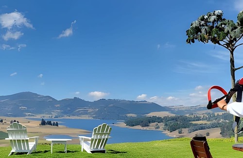 Choconta Cottage | Casa con mágica vista represa del Sisga