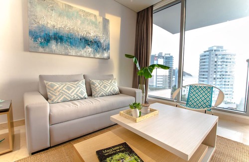 Santa Marta Apartment | LUXURY APARTMENT 2 BEDROOMS FOR 4 PEOPLE OCEAN FRONT