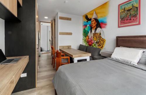 Centro International Apartment | Apartaestudio Moderno en Edificio 33DC, Centro Internacional Bogotá, WiFi y Ubicación Premium