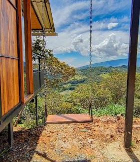 Moniquira House | Cabaña en Moniquira, con jacuzzi y vista a la montaña