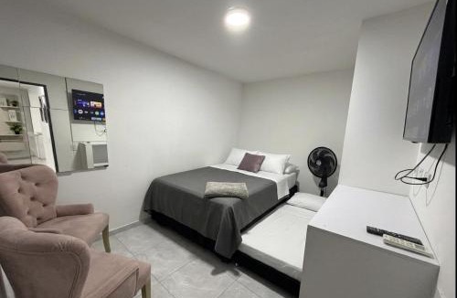 Barranquilla Apartment | Moderno al norte, Full equipado, Primer piso ,2Aires 6 camas con Patio