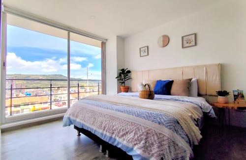 Tunja Apartment | Apartamento Blue con chimenea al norte de Tunja y parqueadero gratis