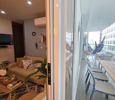 La Boquilla Apartment | Cartagena Centro de Convenciones Hotel de las Americas con salida a playa 2BR Wifi