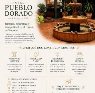 Sesquile Hotel | Hotel Pueblo Dorado Sesquilé
