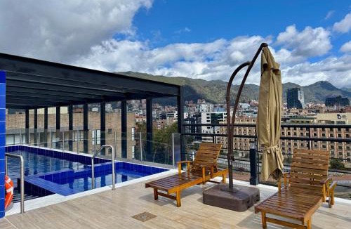 Chico Norte III Apartment | Panoramic Views, Coworking, Terrace, Gym, Parque de la 93