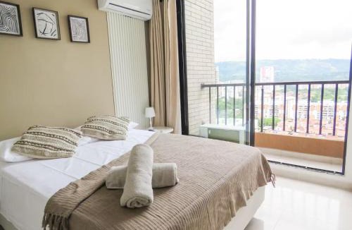 Floridablanca Apartment | Diseño, Confort y Gran Ubicación - 2 Hab y Aire Acondicionado